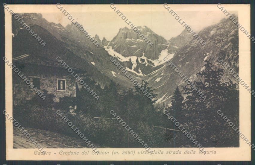 Belluno Cadore Crodone del Cridola cartolina LQ9864 – fronte