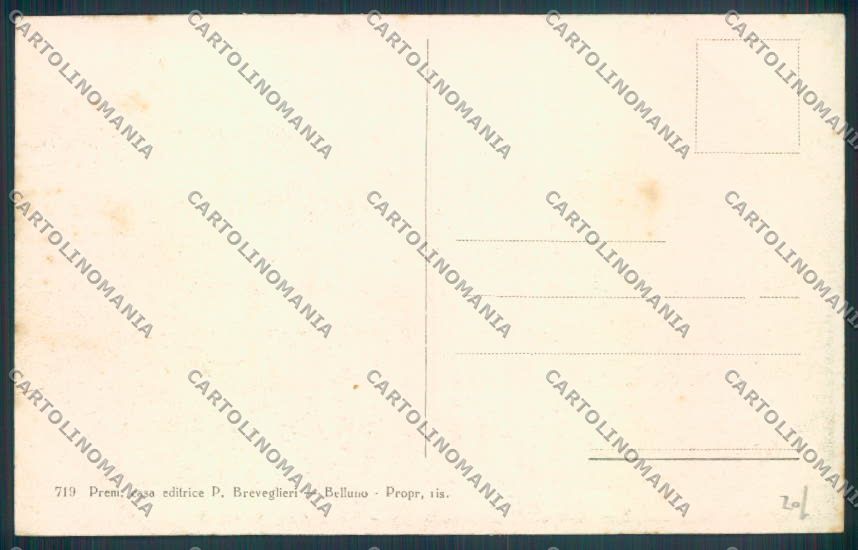 Belluno Domegge di Cadore cartolina LQ9870 – retro