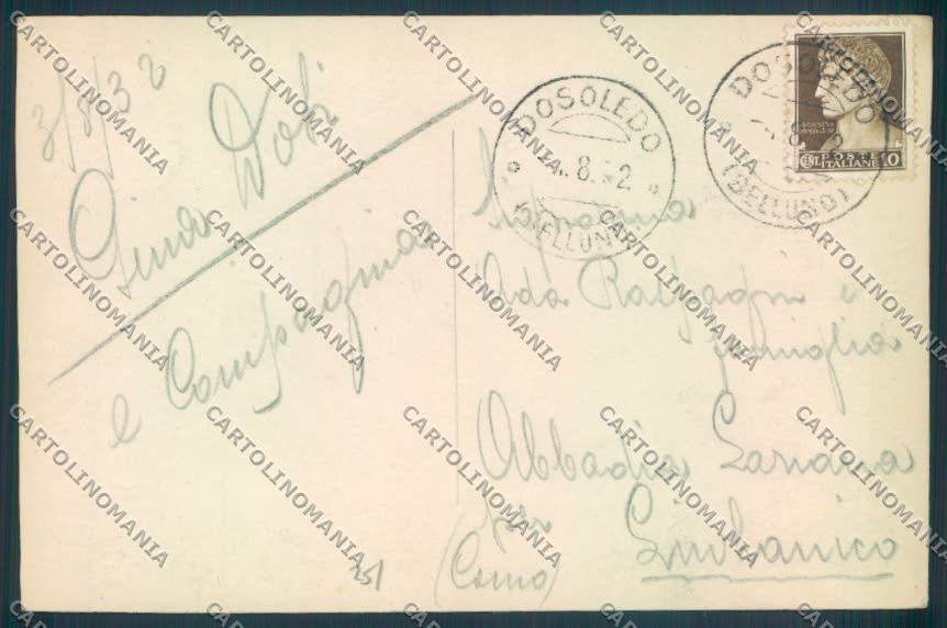 Belluno Passo di Mulaz cartolina LQ9881 – retro