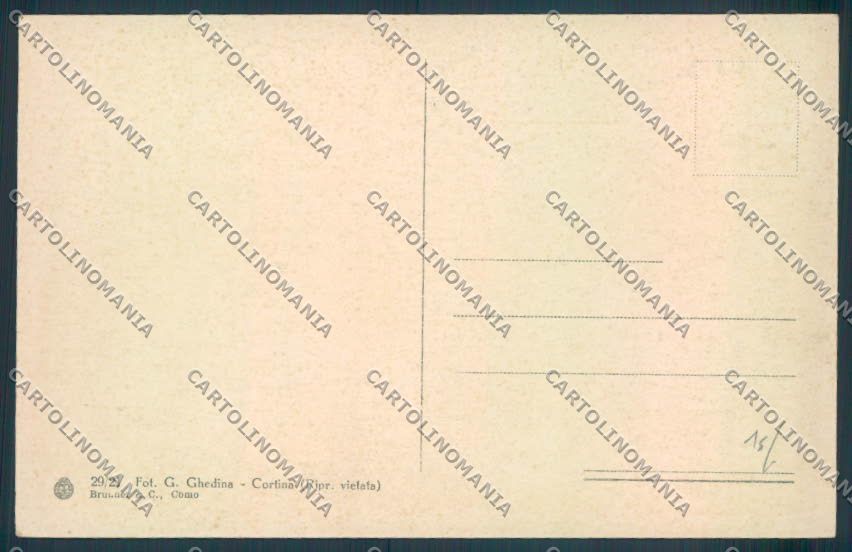 Belluno Selva di Cadore cartolina LQ9892 – retro