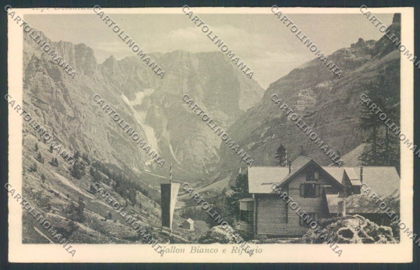 Belluno Vallon Bianco Rifugio cartolina LQ9893 – fronte