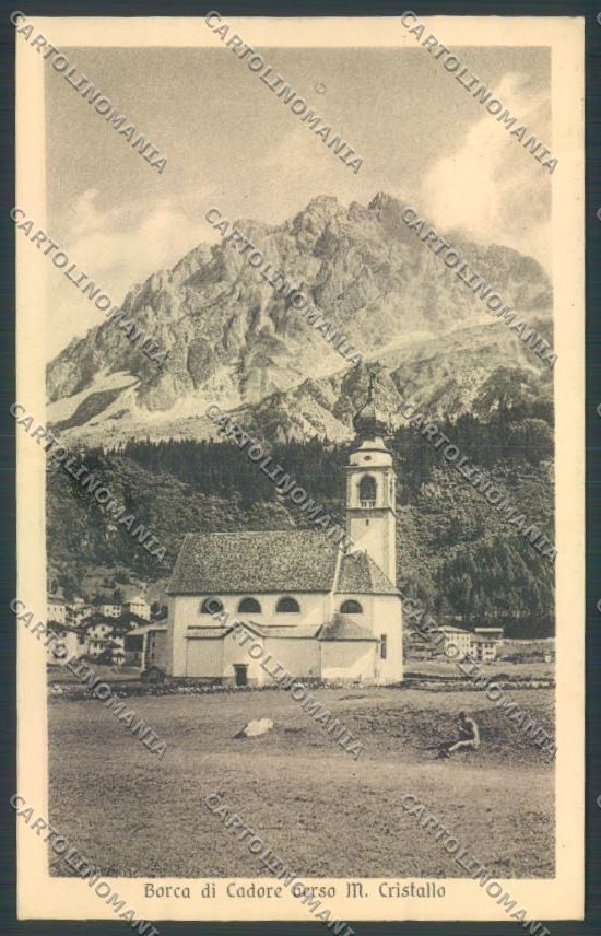 Belluno Borca di Cadore cartolina LQ9913 – fronte