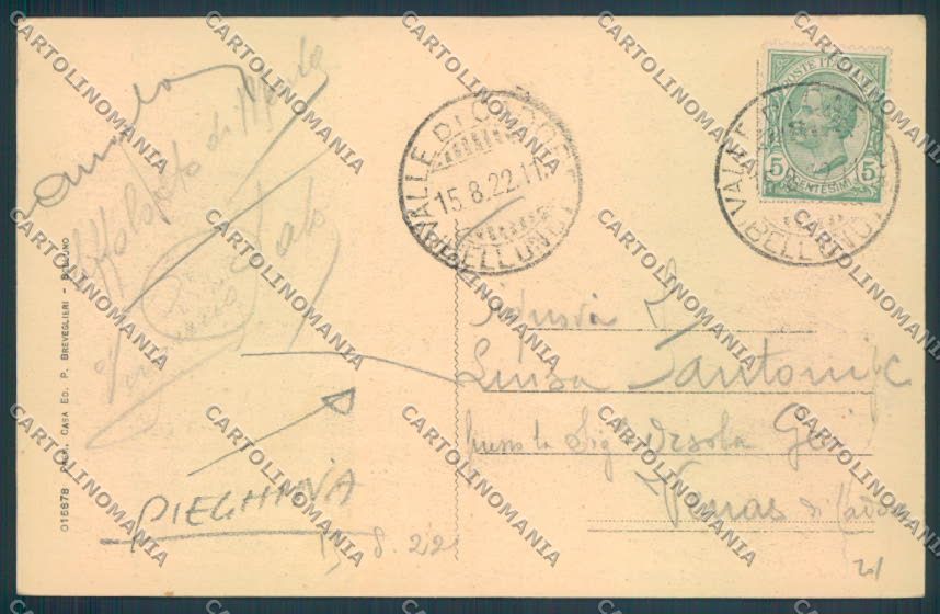 Belluno Valle di Cadore PIEGHINE cartolina LQ9926 – retro