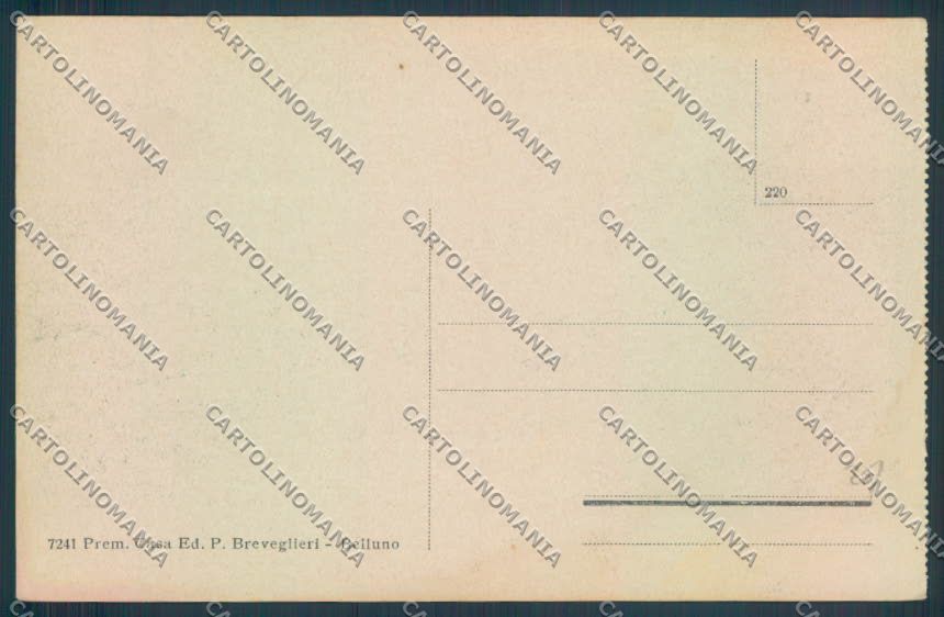 Belluno Agordino cartolina LQ9961 – retro