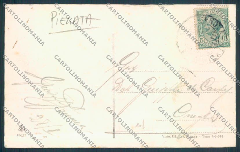Savona Città PIEGATA cartolina LQ9995 – retro
