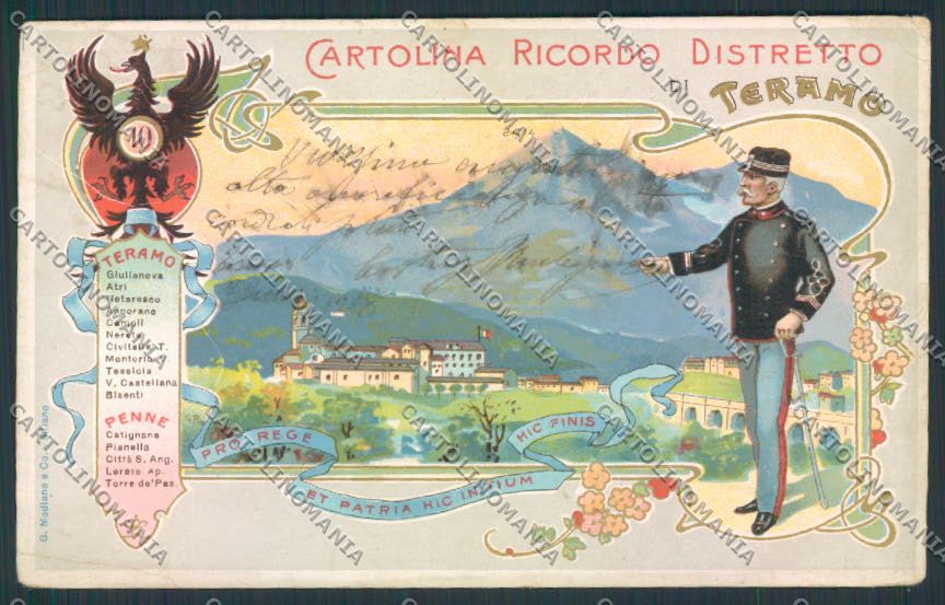 Teramo Penne PIEGHINA cartolina MQ0027 – fronte