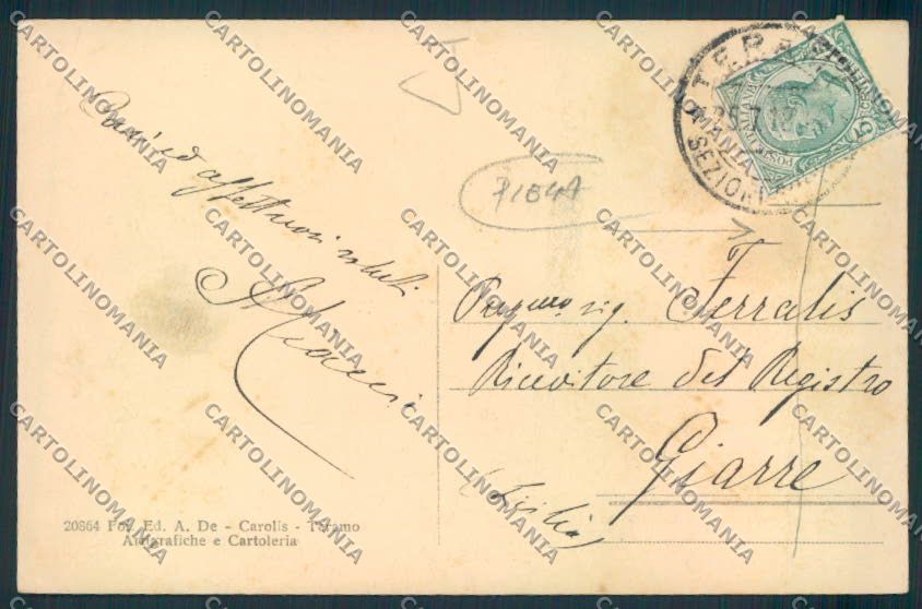 Teramo città Saluti da PIEGA cartolina MQ0046 – retro