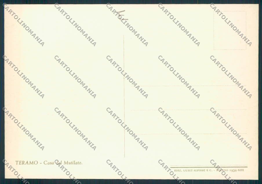 Teramo città FG cartolina MQ0065 – retro