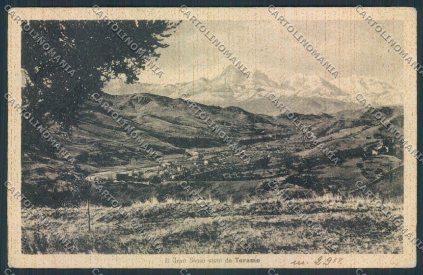 Teramo Gran Sasso PIEGHINA cartolina MQ0067 – fronte
