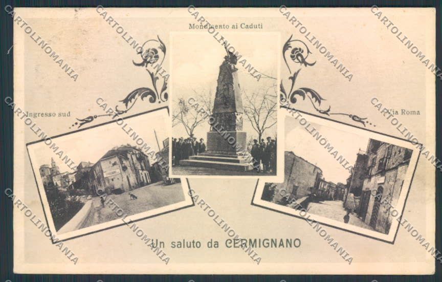 Teramo Cermignano cartolina MQ0077 – fronte