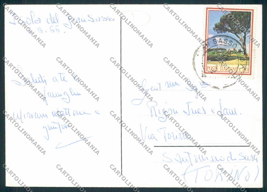 Teramo Isola del Gran Sasso FG cartolina MQ0098 – retro