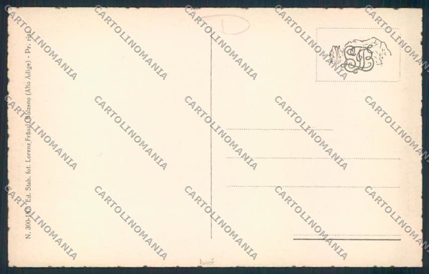 Bolzano città mercato cartolina MQ0161 – retro