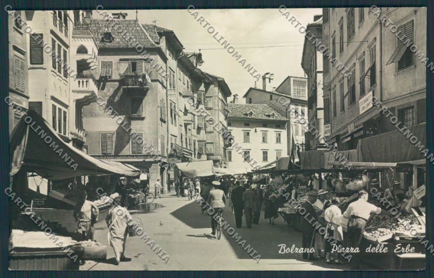 Bolzano città mercato foto cartolina MQ0172 – fronte