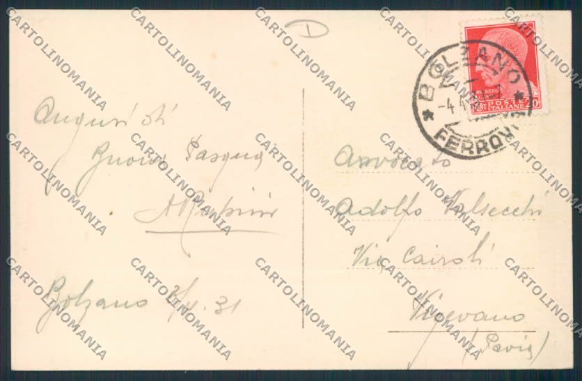 Bolzano città foto cartolina MQ0173 – retro