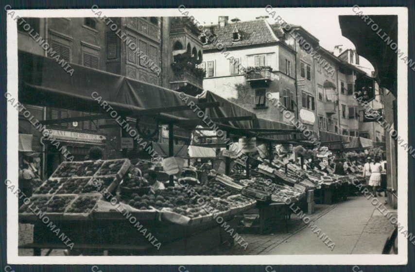 Bolzano città mercato foto cartolina MQ0183 – fronte