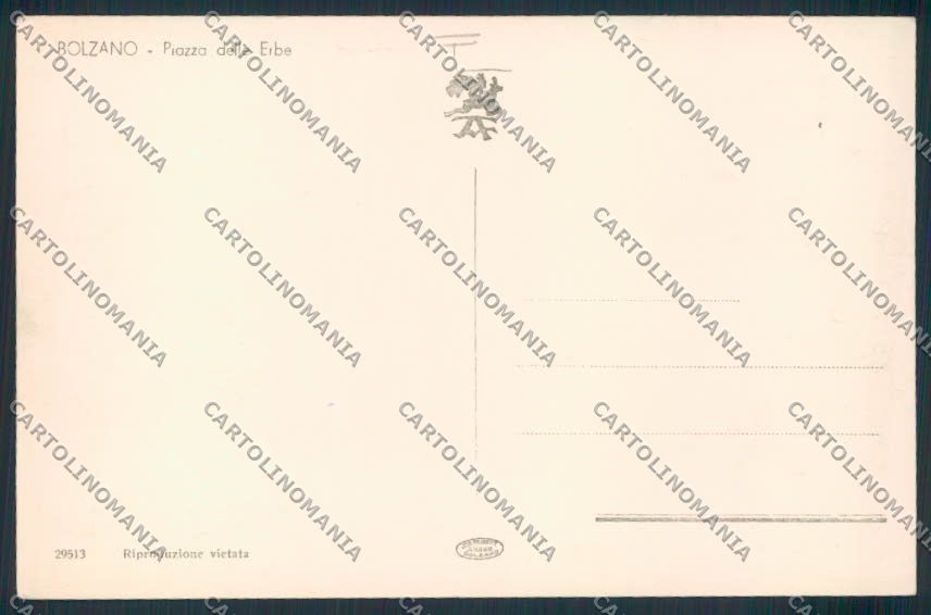 Bolzano città mercato foto cartolina MQ0183 – retro