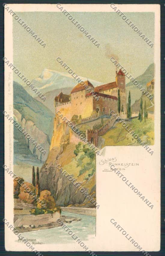 Bolzano Schloss Hirschmann cartolina MQ0207 – fronte