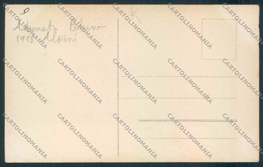 Bolzano città Adunata Alpini 1918 foto cartolina MQ0217 – retro