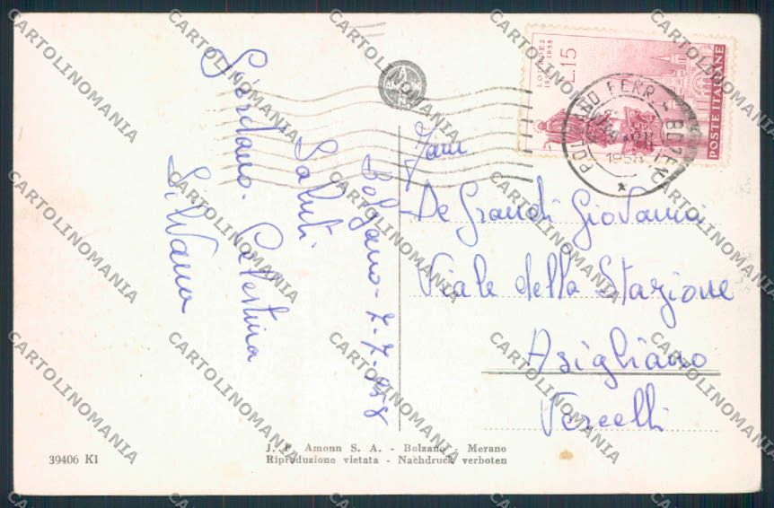 Bolzano città cartolina MQ0219 – retro
