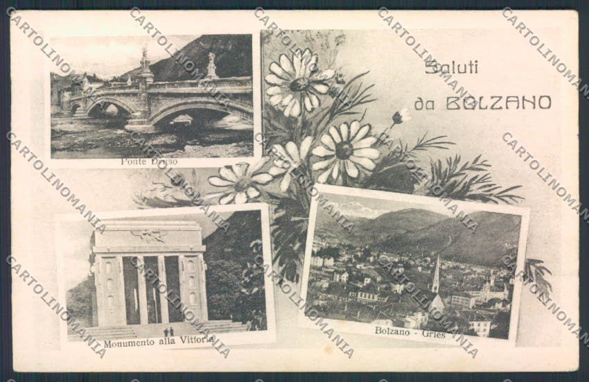 Bolzano città Saluti da cartolina MQ0220 – fronte