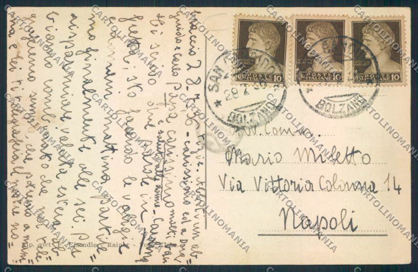 Bolzano San Candido cartolina MQ0230 – retro