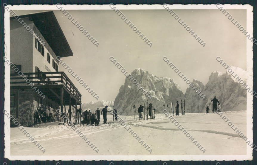 Bolzano Alpe Siusi Rifugio Icaro Sci foto cartolina MQ0232 – fronte