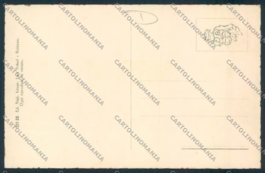 Bolzano Siusi Sciliar cartolina MQ0235 – retro