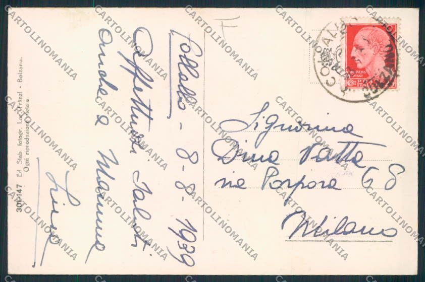 Bolzano Renon Collalbo cartolina MQ0264 – retro