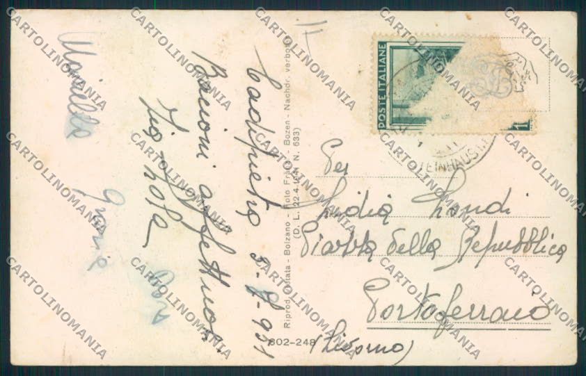 Bolzano Brunico cartolina MQ0268 – retro