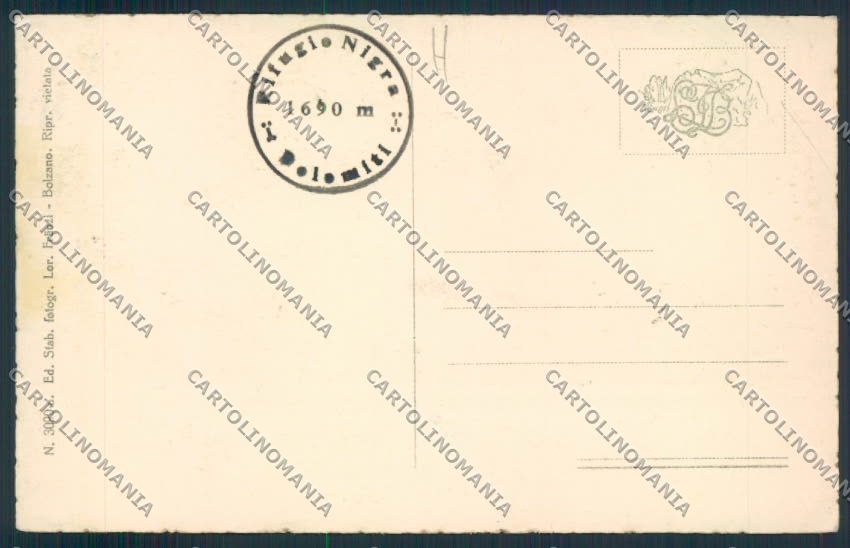Bolzano Rifugio Nigra cartolina MQ0280 – retro
