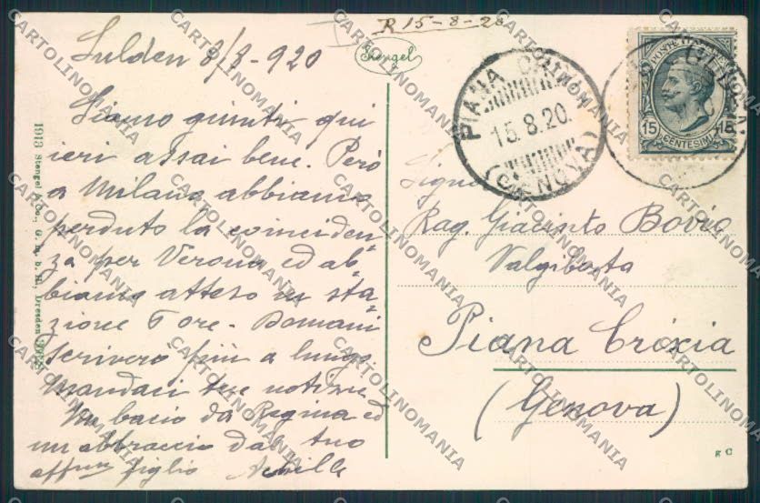 Bolzano Solda Sulden St. Gertraud cartolina MQ0286 – retro