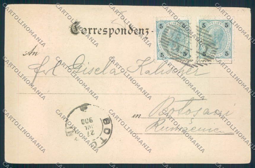 Bolzano Gruss Trafoi PIEGA cartolina MQ0288 – retro