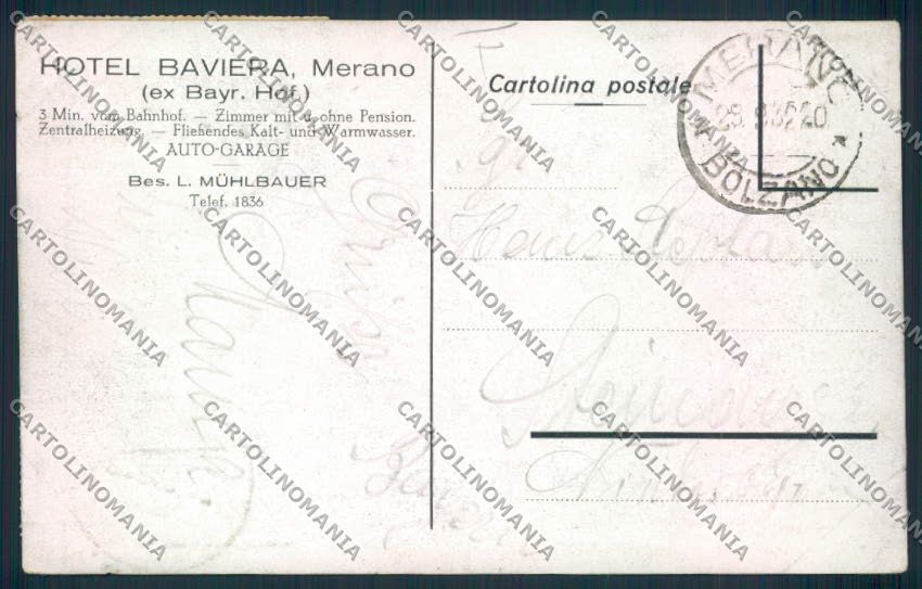 Bolzano Merano cartolina MQ0313 – retro