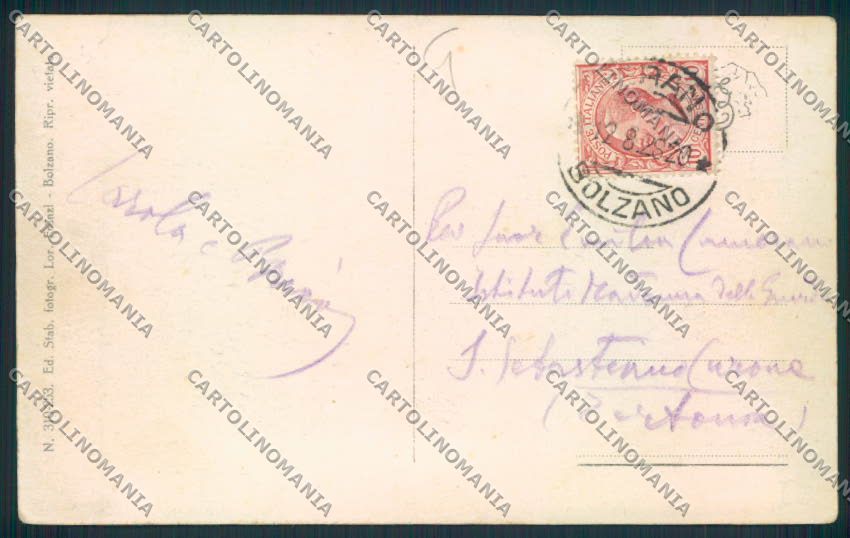 Bolzano Merano cartolina MQ0320 – retro