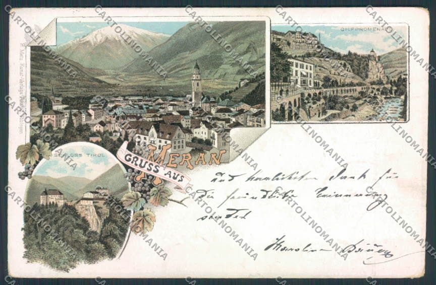 Bolzano Merano Gruss cartolina MQ0349 – fronte