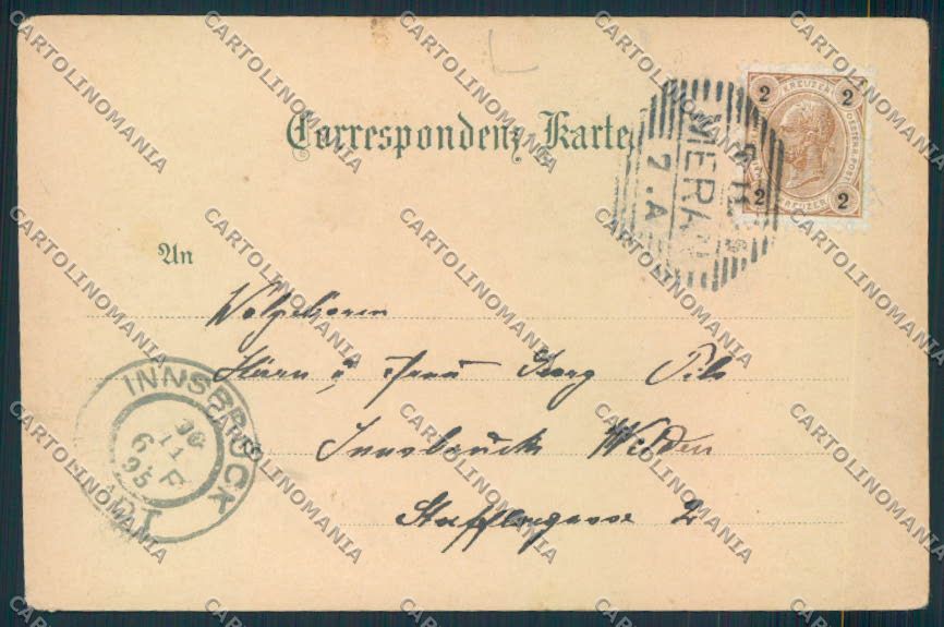 Bolzano Merano Gruss cartolina MQ0349 – retro
