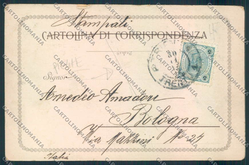Trento Raduno Studenti STRAPPO PIEGHE cartolina MQ0400 – retro