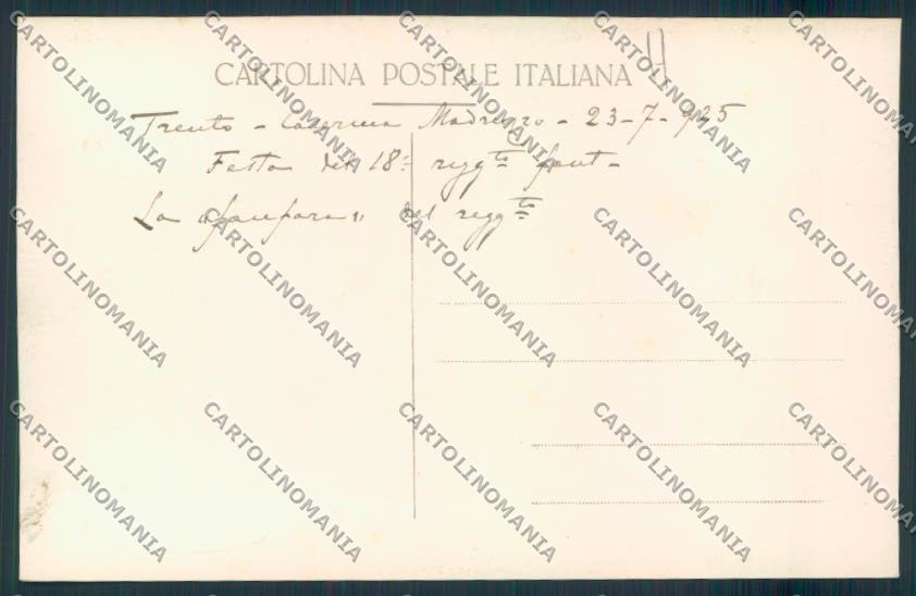 Trento città Caserma foto cartolina MQ0408 – retro