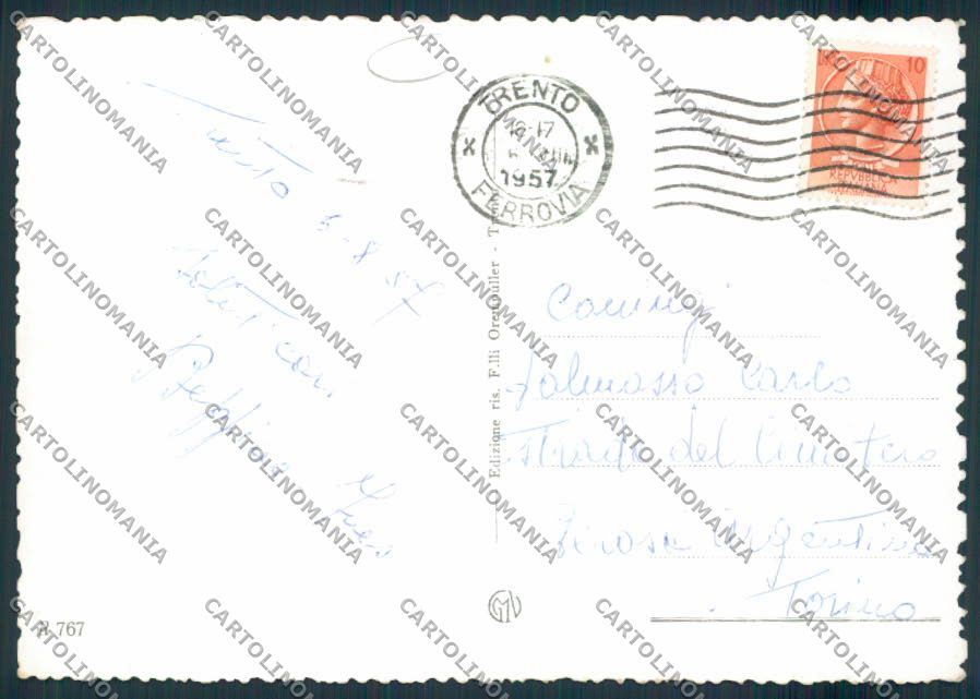 Trento città foto FG cartolina MQ0422 – retro