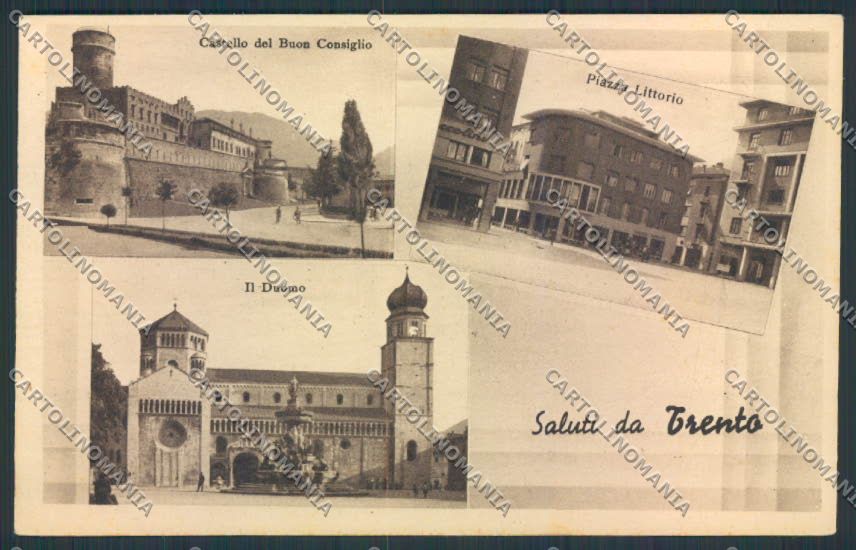 Trento città Saluti da cartolina MQ0426 – fronte