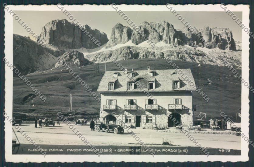 Trento Passo Pordoi auto foto cartolina MQ0461 – fronte