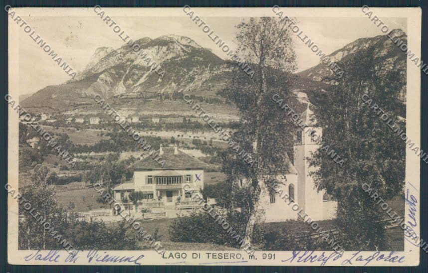 Trento Tesero PIEGA cartolina MQ0466 – fronte