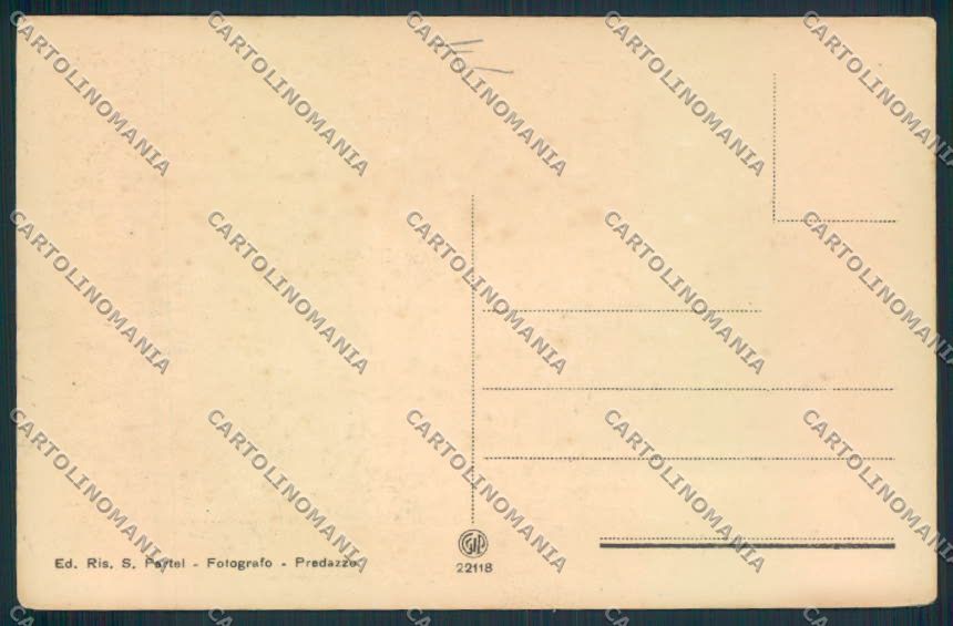 Trento Predazzo cartolina MQ0469 – retro