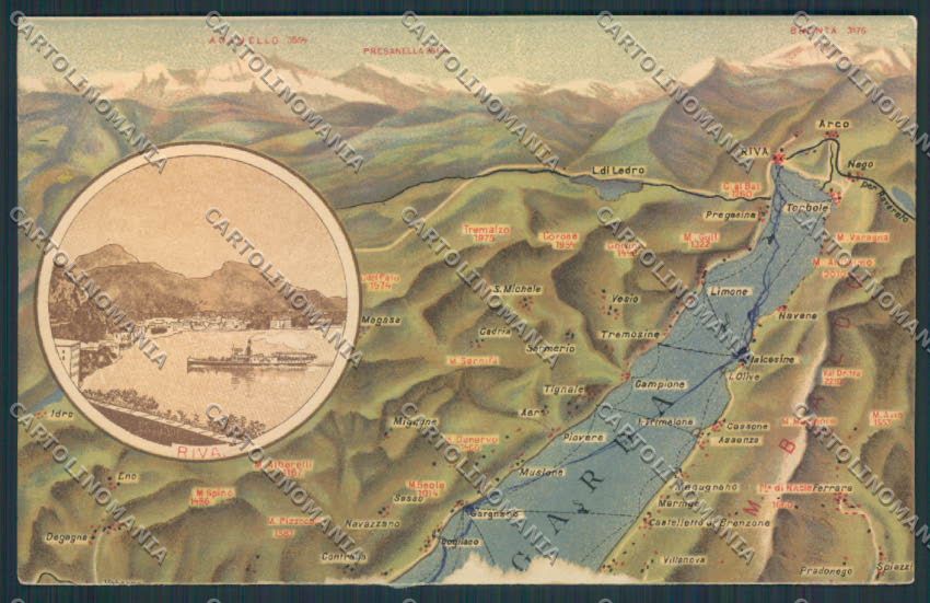 Trento Riva ABRASA cartolina MQ0476 – fronte