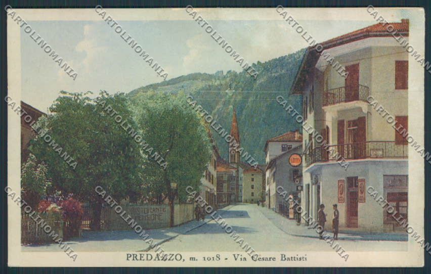 Trento Predazzo TRACCE UMIDO cartolina MQ0478 – fronte