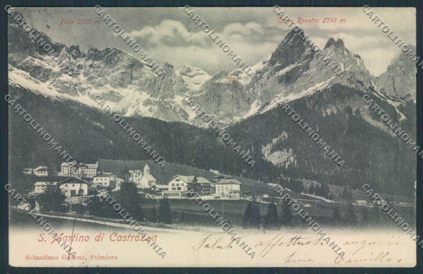 Trento San Martino Castrozza cartolina MQ0484 – fronte
