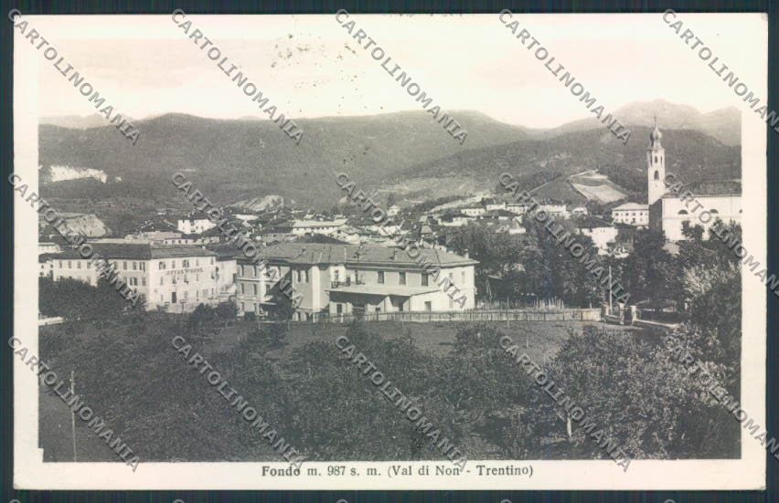 Trento Fondo cartolina MQ0487 – fronte