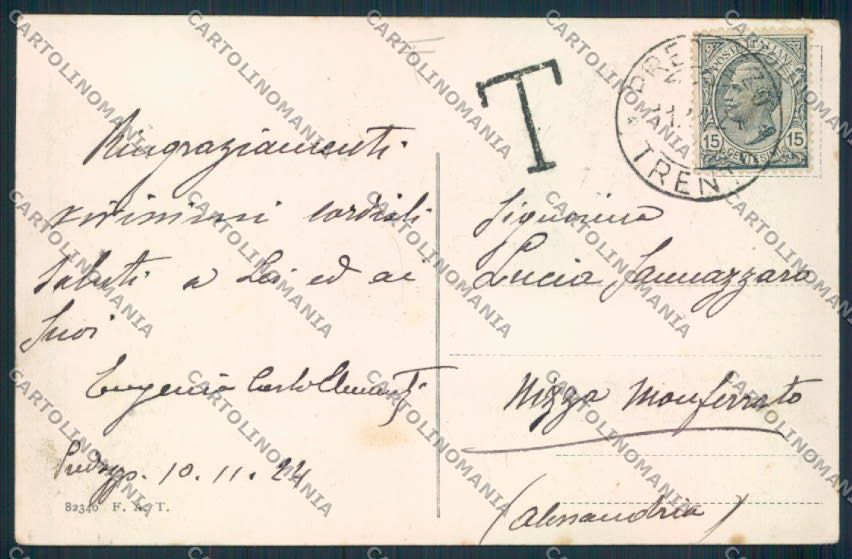 Trento Predazzo cartolina MQ0500 – retro