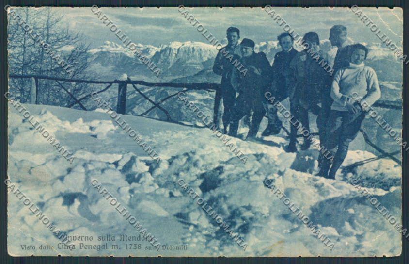 Trento Mendola Cima Penegal PIEGHINE cartolina MQ0508 – fronte