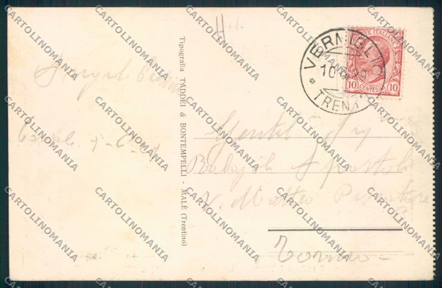 Trento Stada del Tonale auto cartolina MQ0510 – retro